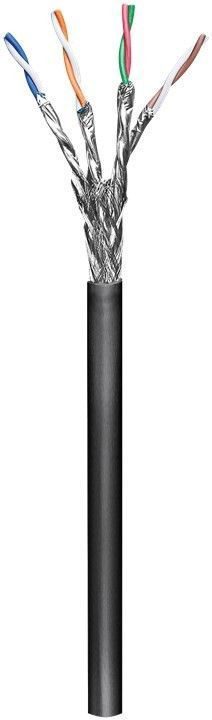 CAT 6 outdoor network cable, S/FTP (PiMF), 57197, Black