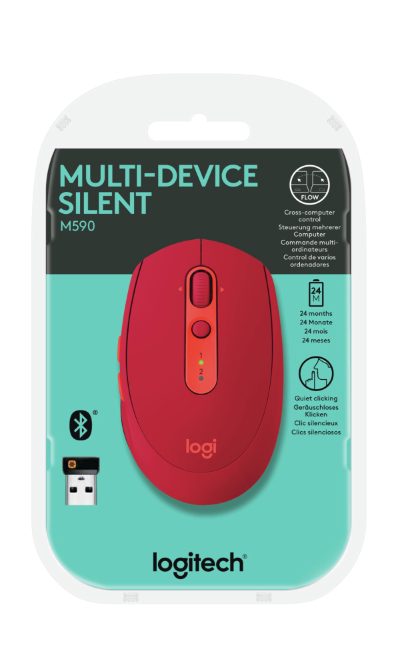 MOUSE USB OPTICAL WRL M590/SILENT 910-005199 LOGITECH