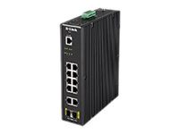 D-LINK DIS-200G-12S L2 Managed Industrial Switch with 10 10/100/1000Base-T and 2 1000Base-X SFP ports, D-Link, 60 month(s)