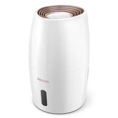 HU2716/10, Humidifier, 17 W, Water tank capacity 2 L, Suitable for rooms up to 32 m², NanoCloud evaporation, Humidification capacity 200 ml/hr, White
