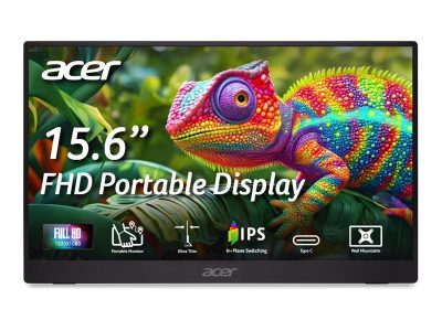 PM161Q B1bmiuux, 15.6 ", IPS, FHD, 16:9, 60 Hz, 4 ms, 1920 x 1080 pixels, 250 cd/m², HDMI ports quantity 1, Black, Warranty 24 month(s)