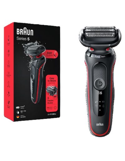 BRAUN Series 5 skuveklis AutoSense, sarkans