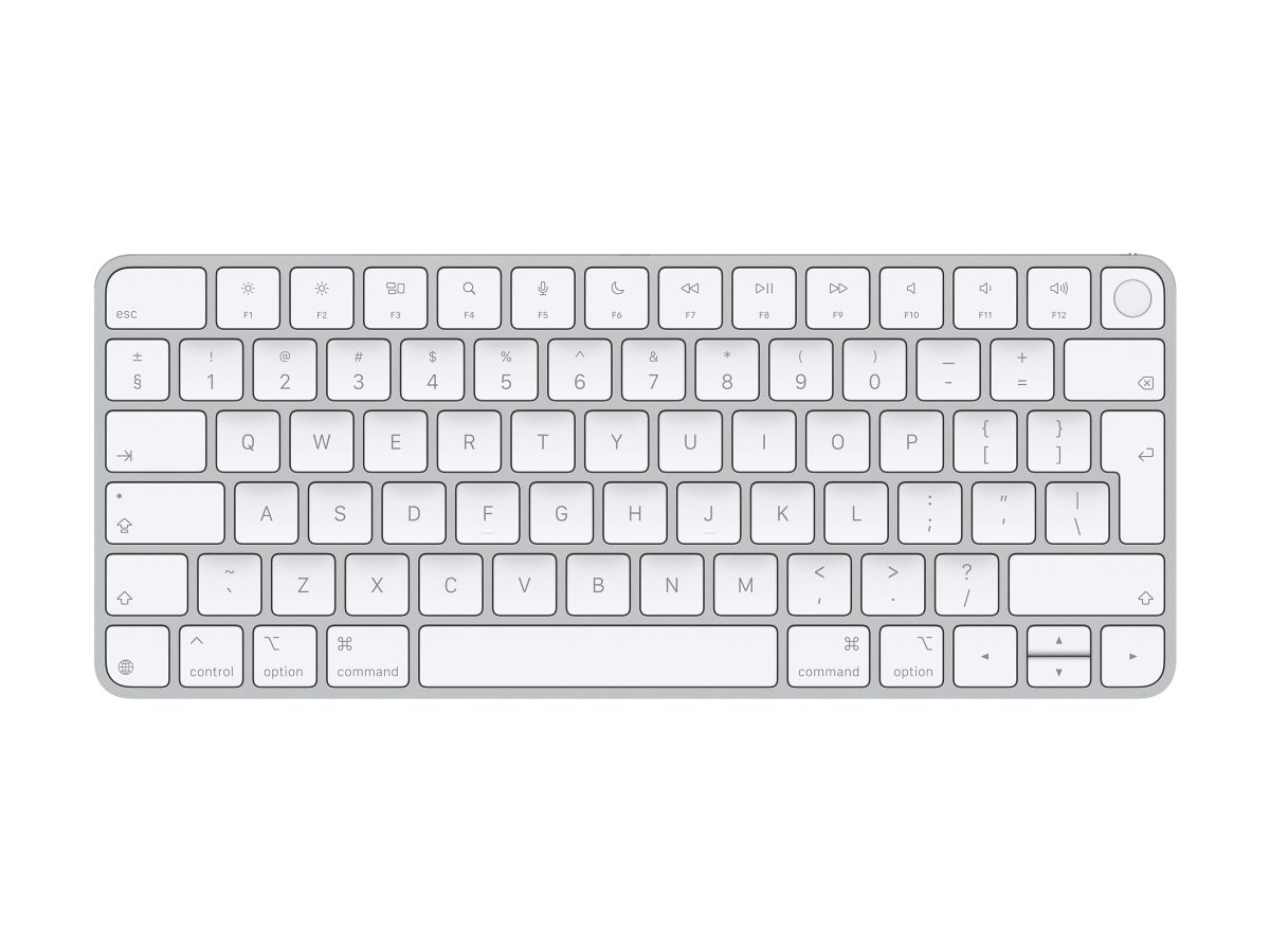Apple Magic Keyboard with Touch ID for Mac models, MXCK3Z/A, Compact Keyboard, Wireless, Bluetooth, EN, White