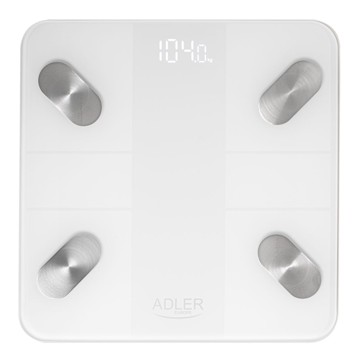 Smart Bathroom Scale, AD 8186w, Maximum weight (capacity) 180 kg, Accuracy 100 g, Body Mass Index (BMI) measuring, White