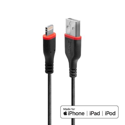 CABLE USB-A TO LIGHTNING 1M/REINFORCED 31291 LINDY