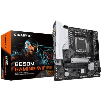 Mainboard, GIGABYTE, AMD B650, Socket AM5, micro ATX, RAM DDR5-SDRAM, 2xSlots, Wi-Fi Yes, Bluetooth Yes, 1xNumber of M.2 (M) slots, B650M GAMING WIFI6E (rev. 1.4), B650MGAMINGWIFI6E1.4