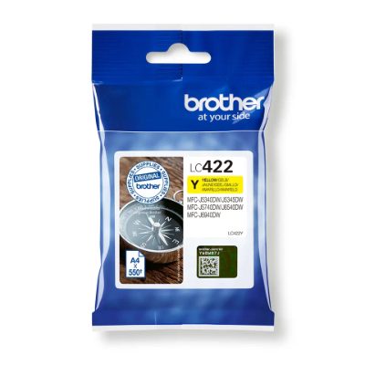 Brother LC422Y, Ink Cartridge, Yellow
