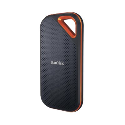 External SSD, SANDISK, Extreme Pro, 4TB, USB-C, Write speed 2000 MBytes/sec, Read speed 2000 MBytes/sec, SDSSDE81-4T00-G25