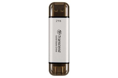 External SSD, TRANSCEND, ESD310, 2TB, USB-C, USB, 3D NAND, Write speed 950 MBytes/sec, Read speed 1050 MBytes/sec, TS2TESD310S