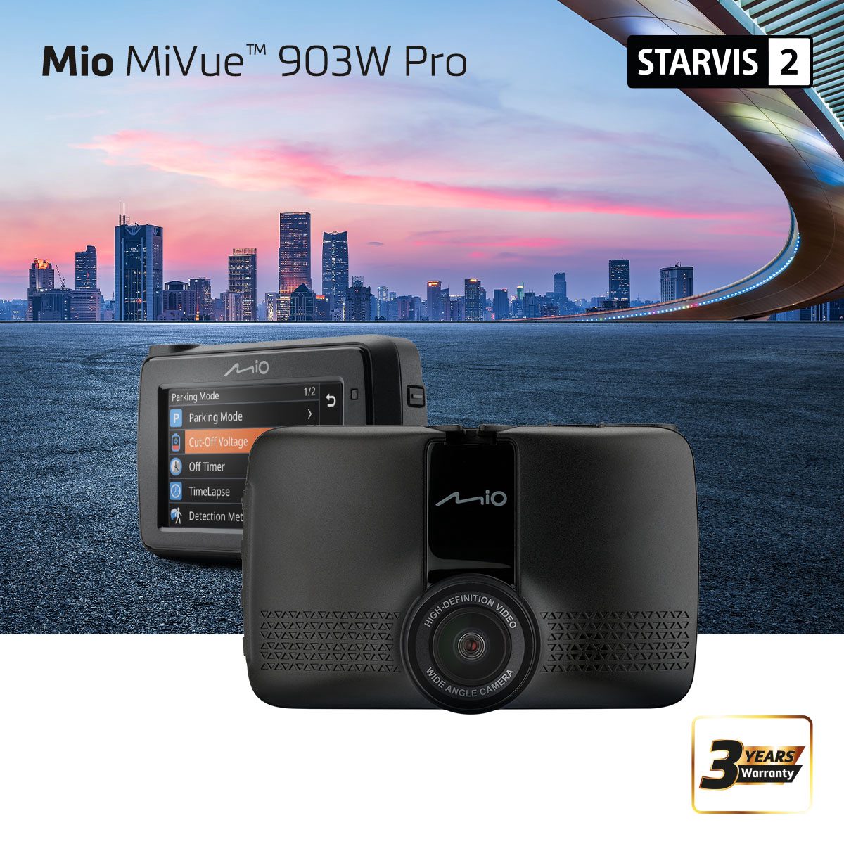 Car Dash Camera, MiVue 903W Pro, GPS, Wi-Fi
