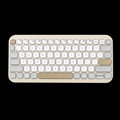 Asus Marshmallow KW100, Keyboard, Wireless, US International, Oat Milk