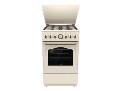 Gorenje Cooker, GKS5B70CLI, Hob type Gas, Oven type Electric, Sandy, Width 50 cm, Depth 59.4 cm, 70 L
