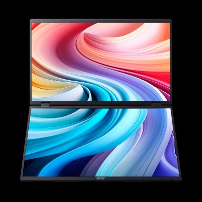Acer PD19F 47cm 18.5'' FHD Dual Portable IPS 100Hz 16:9 4ms (GTG) 250nits HDMI 2xType-C MM Audio Out EU Black H.cable x1 U.cable Type-C x1, Acer