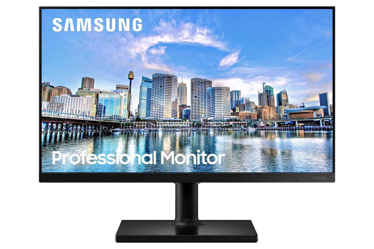 LCD Monitor, SAMSUNG, 24", Business, Panel IPS, 1920x1080, 16:9, 75Hz, 5 ms, Swivel, Pivot, Height adjustable, Tilt, Colour Black, LF24T450FQRXXE
