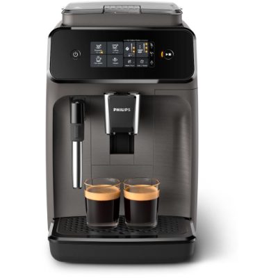 Espresso Coffee maker Series 1200, EP1224/00, Pump pressure 15 bar, Built-in milk frother, Fully automatic, 1500 W, Light Gray