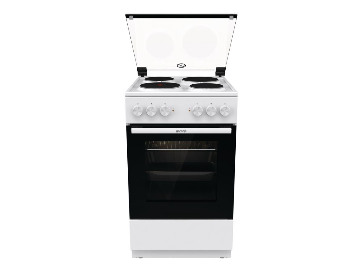 Gorenje Cooker, GE5A21WH, Hob type Electric, Oven type Electric, White, Width 50 cm, Grilling, Depth 59.4 cm, 68 L