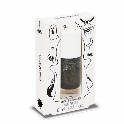 Nailmatic Kids bērnu nagu laka uz ūdens bāzes, 8ml, CASPER- melna
