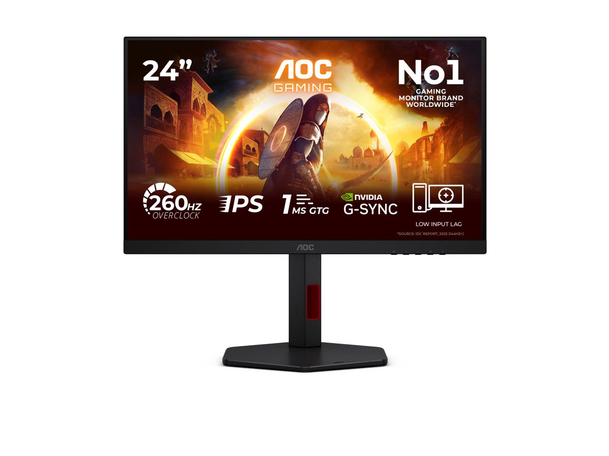 LCD Monitor, AOC, 23.8 ", 1920 x 1080 pixels, Full HD, Native aspect ratio 16:9, LED, Flat, 24G4ZR