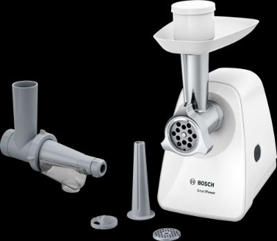 Bosch Meat mincer, MFW2515W, White, 1500 W, Number of speeds 1, Throughput (kg/min) 1.7