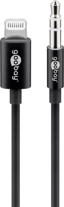 66805 Apple Lightning audio connection cable, (3.5 mm), Apple Lightning male (8-pin), 3.5 mm female (3-pin, stereo)