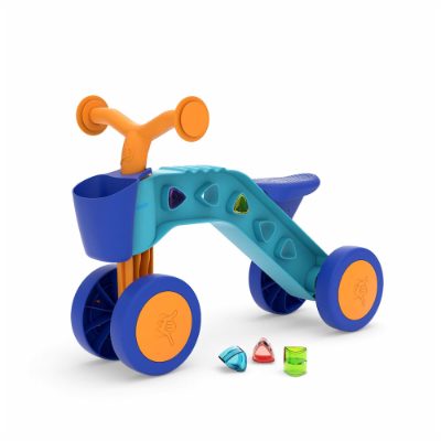 Chillafish Itsibitsi četrritenis pašiem mazākajiem ar grozu, zils/oranžs, no 1 līdz 3 gadiem