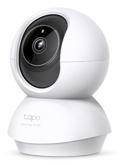 Pan/Tilt AI Home Security Wi-Fi Camera, Tapo C230, Tabletop/Ceiling-Mounted, 5 MP, 4mm/F2.0, H.264, Micro SD, Max. 512 GB