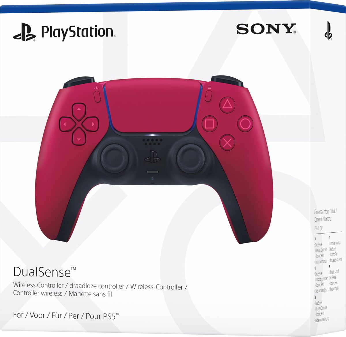 GAMEPAD DUALSENSE WIRELESS/RED CFI-ZCT1W/R SONY