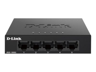 Ethernet Switch, DGS-105GL/E, Unmanaged, Desktop, Gigabit Ethernet (copper) ports quantity 5, 60 month(s)