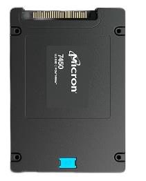 SSD, MICRON, SSD series 7450 PRO, 3.84TB, PCIE, NVMe, NAND flash technology TLC, Write speed 5300 MBytes/sec, Read speed 6800 MBytes/sec, Form Factor U.3, TBW 7000 TB, MTFDKCB3T8TFR-1BC1ZABYYR