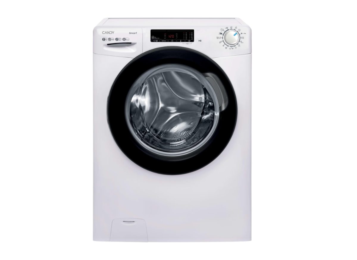 Washing Machine, CSS 127TWB5/1-S, Energy efficiency class A, Front loading, Washing capacity 7 kg, 1200 RPM, Depth 54 cm, Width 60 cm, Display, 2-digit, Steam function, White