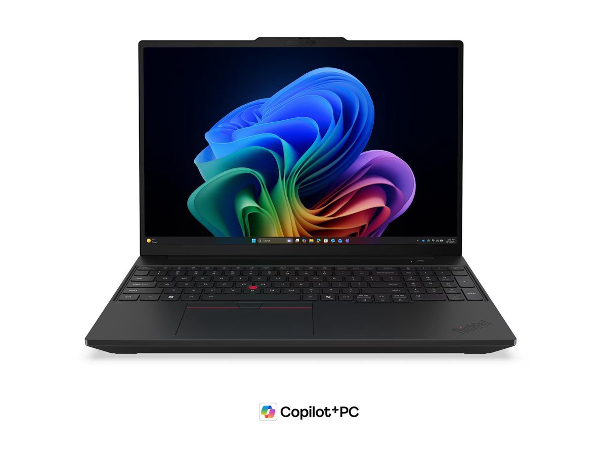 Lenovo ThinkPad T16 G5 Intel, Black, 16 ", IPS, WUXGA, 1920 x 1200 pixels, Anti-glare, Intel Core Ultra 7, 355, 32 GB, LPCAMM2 LPDDR5X, Solid-state drive capacity 512 GB, Intel Graphics, Windows 11 Pro, 802.11be, Bluetooth version 5.4, 5G upgradable, Keyboard language Nordic, Keyboard backlit, Warranty 36 month(s), Battery warranty 12 month(s)