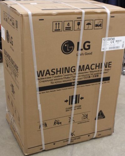 LG F2X50S9TWB Washing machine, A, Front loading, Washing capacity 9 kg, Depth 47.5 cm, 1200 RPM, White, SALE OUT. Washing machine, F2X50S9TWB, Energy efficiency class A, Front loading, Washing capacity 9 kg, 1200 RPM, Depth 48 cm, Width 60 cm, Display, LED, Steam function, Direct drive, Wi-Fi, White, DAMAGED PACKAGING AND PUMP FILTER COVER, DENTED BODY (NEAR DRAWER, BOTTOM - 2 SIDES), CRACKED DETERGENT DRAWER