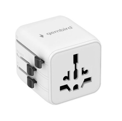 Gembird Universal travel power adapter, TPA-INT-01-W, Travel adapter