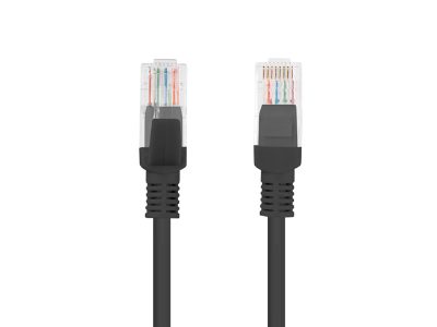 Patchcord CAT.5E UTP Fluke Passed, PCU5-10CC-2000-BK, 20 m, Black