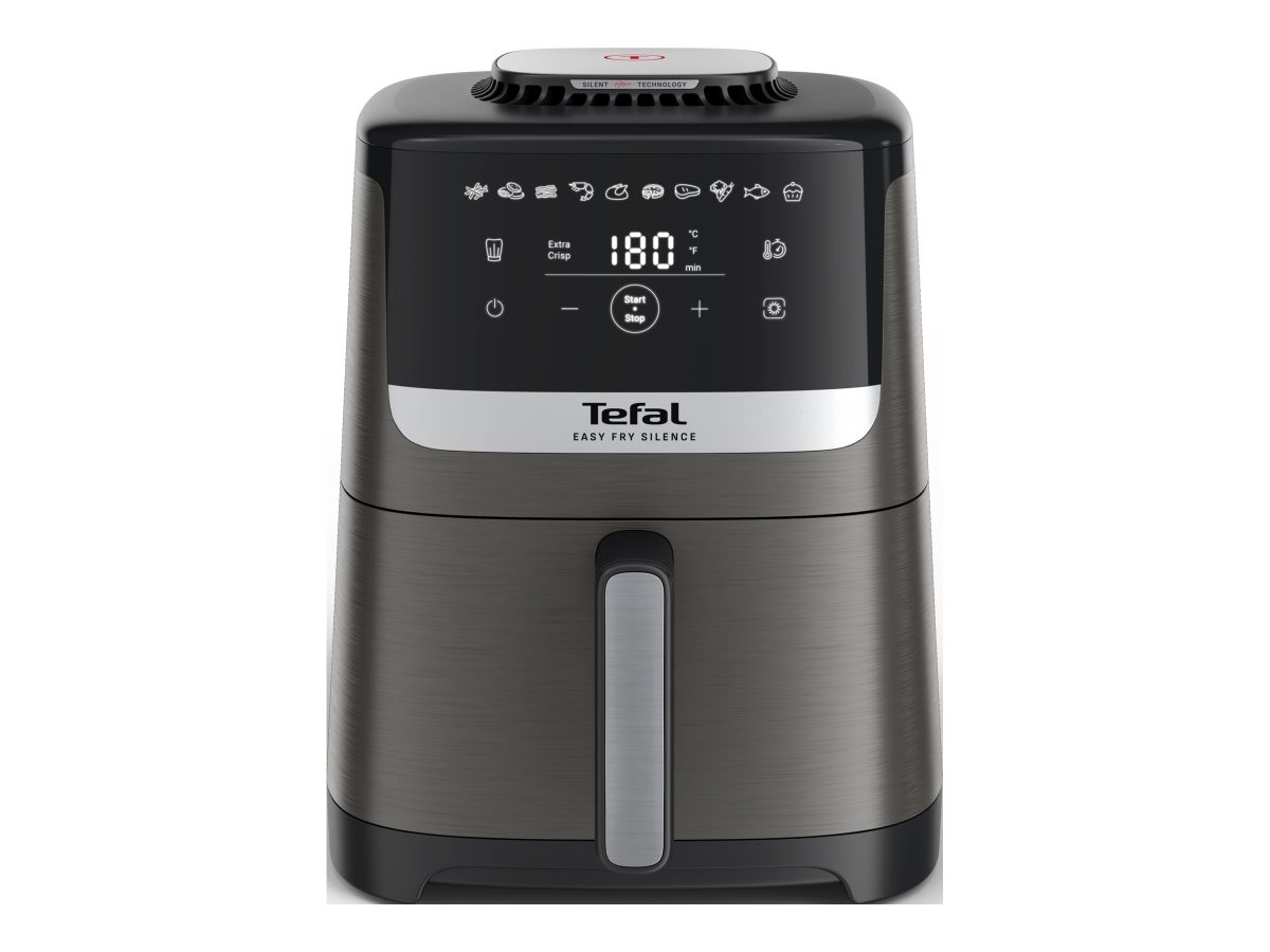 TEFAL Air Fryer, Easy Fry Silence EY551HE0, Power 1650 W, Capacity 5 L, Gray