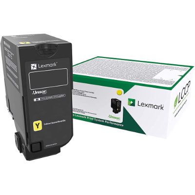 Lexmark Return Program Toner Cartridge, 75B20Y0, Toner cartridge, Yellow