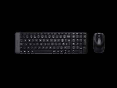 Combo Wireless Keyboard and Mouse, MK220, Keyboard and Mouse, Wireless, Mouse included, US, N/A, Black
