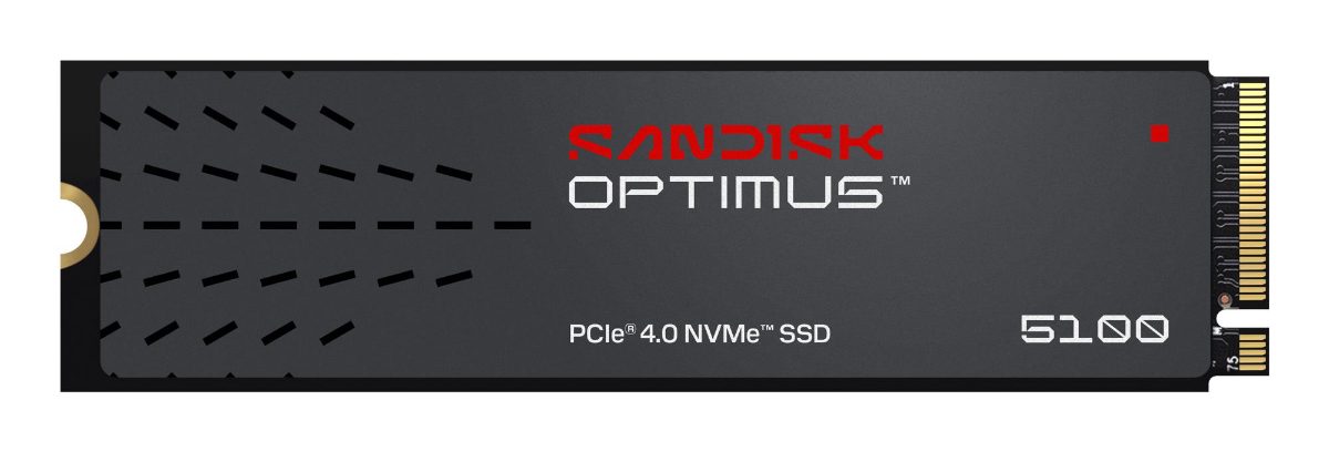 SSD, SANDISK, 600xTBW rating, MTBF 1750000 h, Read speed 7100 MB/s, Write speed 6700 MB/s, NVMe Yes, PCI Express 4.0, M.2, 1000 GB, SDSP51100TAN-000E0