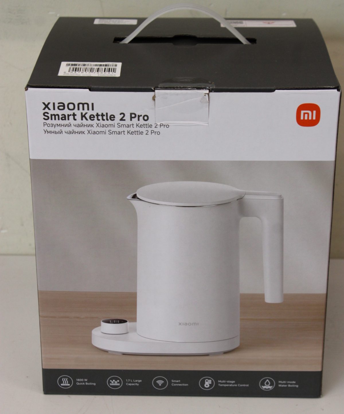 Xiaomi, Smart Kettle 2 Pro EU, Electric, 1800 W, 1.7 L, Stainless Steel, White, USED, DIRTY