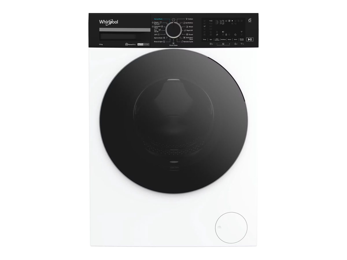 Washing Machine, WPM 07W ADS EE, Front loading, Energy efficiency class A, Washing capacity 10 kg, 1400 RPM, Depth 58 cm, Width 60 cm, Display, Digital, Steam function, White