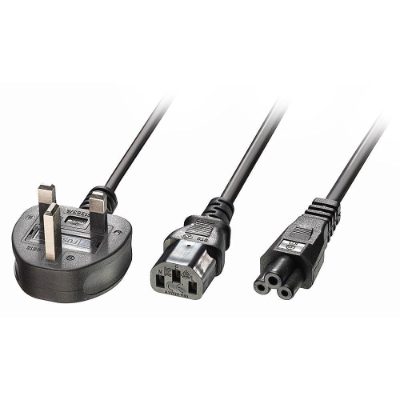 CABLE POWER UK 3 PIN TO C13&C5/2.5M 30374 LINDY