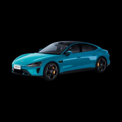 Xiaomi SU7 1:18 Die-cast Model Car, Aqua Blue, Zinc alloy, ABS, SAN and PVC