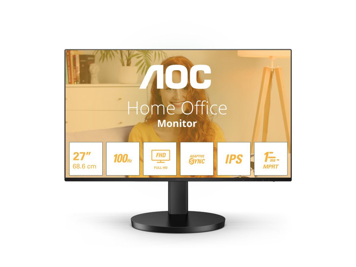 27B3HA2, 27 ", IPS, 16:9, 100 Hz, 1 ms, 1920 x 1080 pixels, 250 cd/m², HDMI ports quantity 1, Black, Warranty 24 month(s)