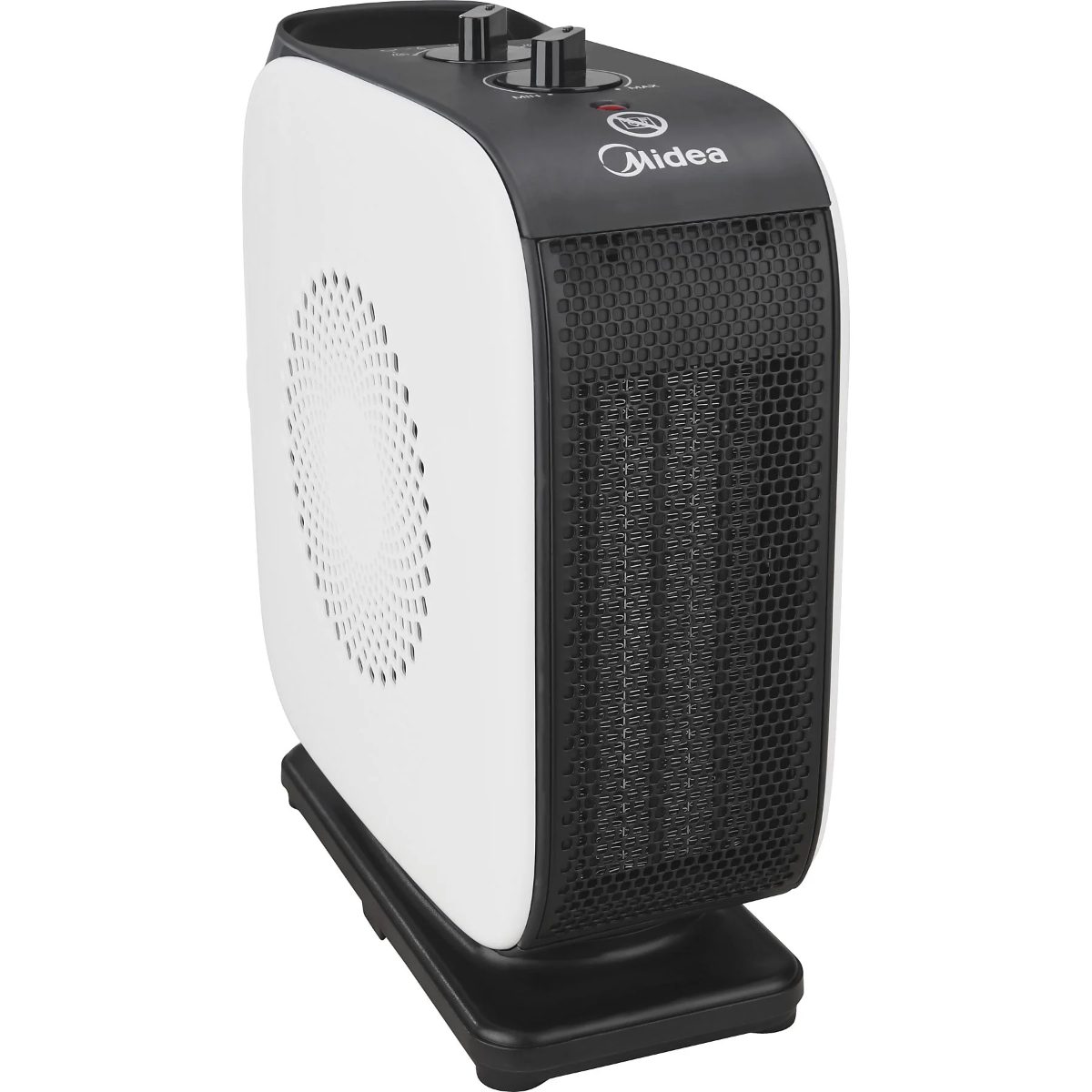 Midea Compact PTC Fan Heater, NTY15-19CA, Fan heater, 1500 W, Number of power levels 2, Suitable for rooms up to 10 m², White/Black