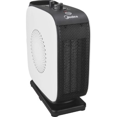 Midea Compact PTC Fan Heater, NTY15-19CA, Fan heater, 1500 W, Number of power levels 2, Suitable for rooms up to 10 m², White/Black