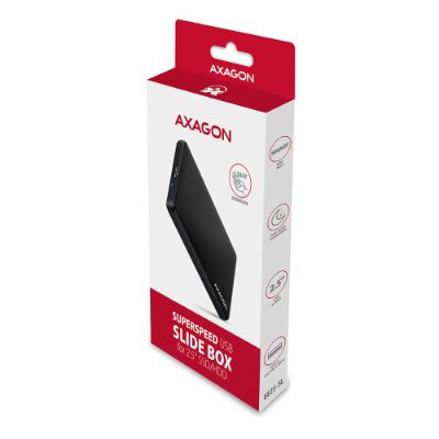 AXAGON Screwless USB 3.2 Gen 1 - SATA 6G external box for 2.5" SSD/HDD, EE25-SL