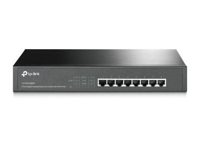 Switch, TL-SG1008MP, Unmanaged, Desktop/Rackmountable, Gigabit Ethernet (copper) ports quantity 8, PoE+ ports quantity 8, Power supply type Single, 36 month(s)