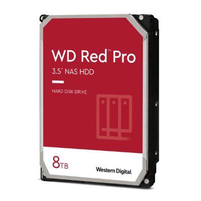 HDD, WESTERN DIGITAL, Red Pro, 8 TB, Serial ATA, Buffer 256 MB, 7200 RPM, 3.5 ", WD8005FFBX