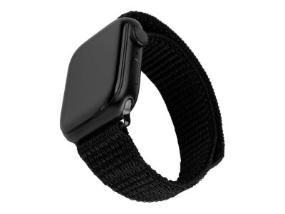 Sporty Strap for Apple Watch 38/40/41mm, 160-210 mm, Black, Nylon