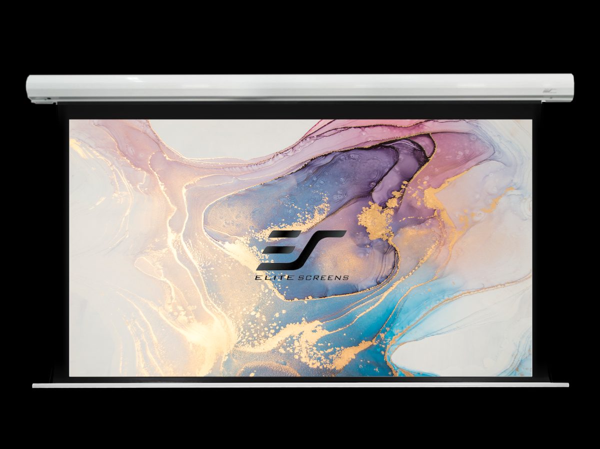 Elite Screens Electric Projection Screen, White, SKT150XHW2, Diagonal 150 ", 16:9